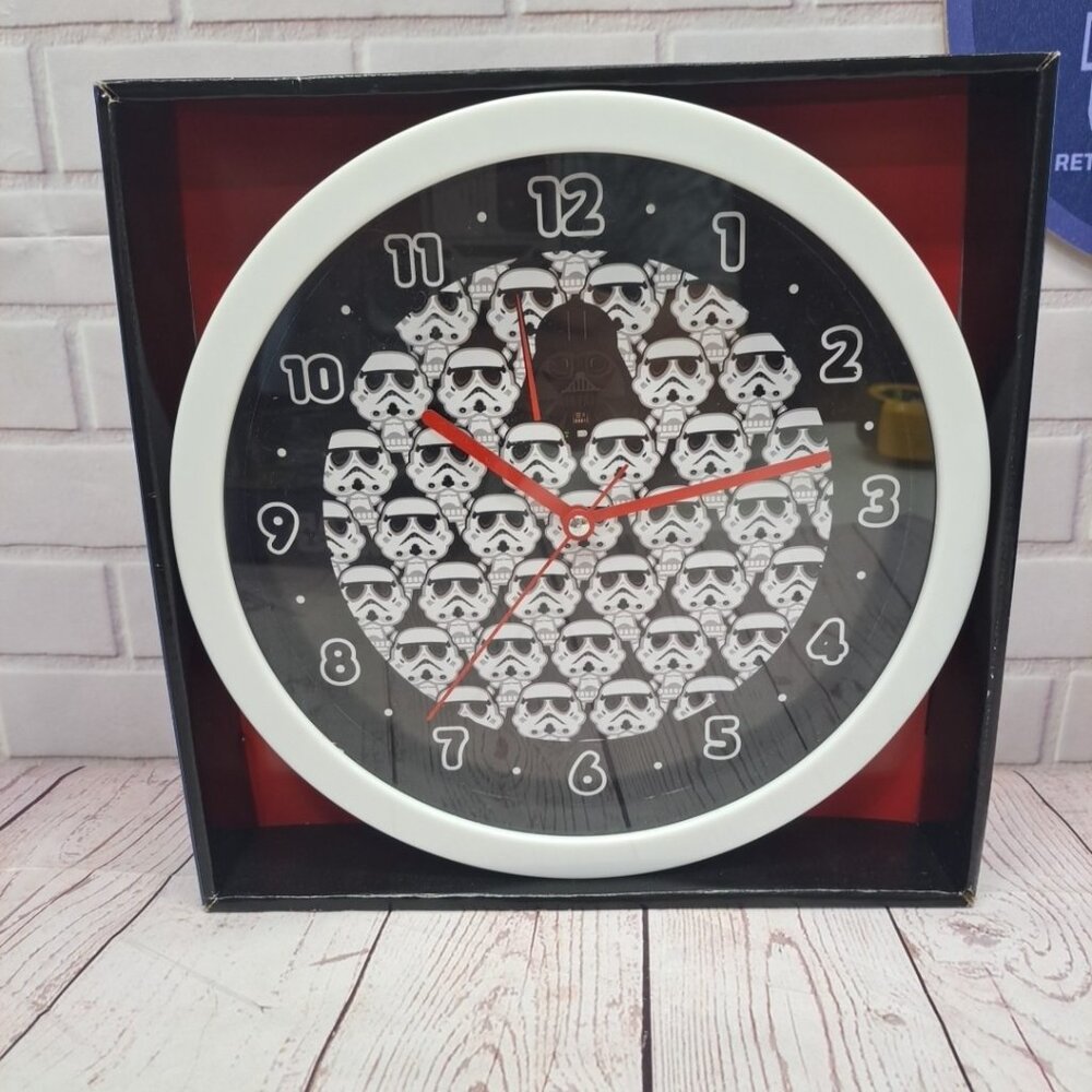 NEW Star Wars Darth Vader Storm Troopers 10" Wall Clock‎